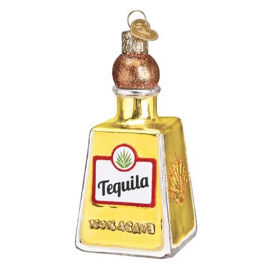 Tequila Bottle - Blown Glass Tree Ornament by Old World Christmas