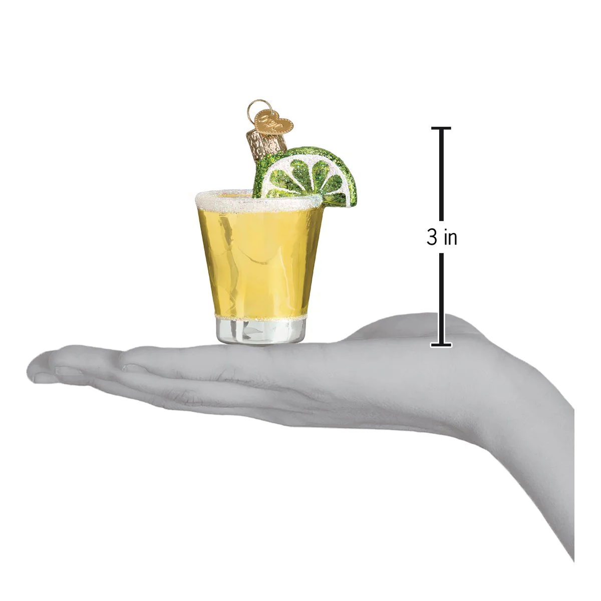 Tequila Shot with Lime - Blown Glass Tree Ornament by Old World Christmas