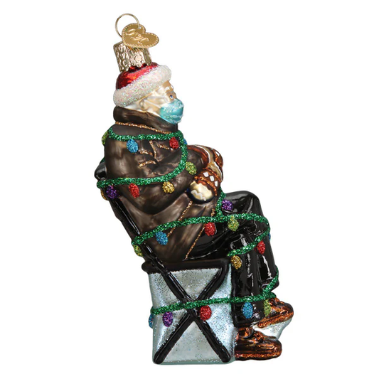 Where's Bernie Sanders Funny Blown Glass Tree Ornament by Old World Christmas