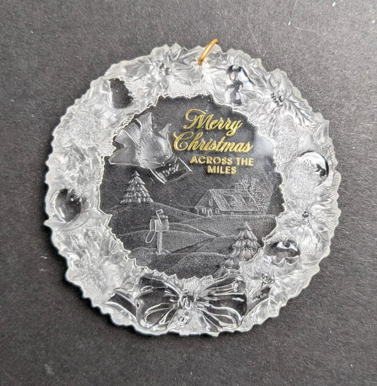 Hallmark 1992 Across the Miles Acrylic Christmas Ornament