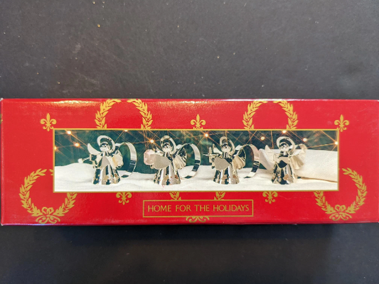 1995 Silver Plated Angel Napkin Rings