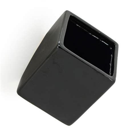 Cube Wall Planter - Black - New In Box - Arcadia Garden Products 6" tall cube