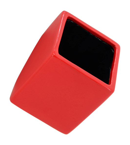 Cube Wall Planter - Red - New In Box - Arcadia Garden Products 6" tall cube