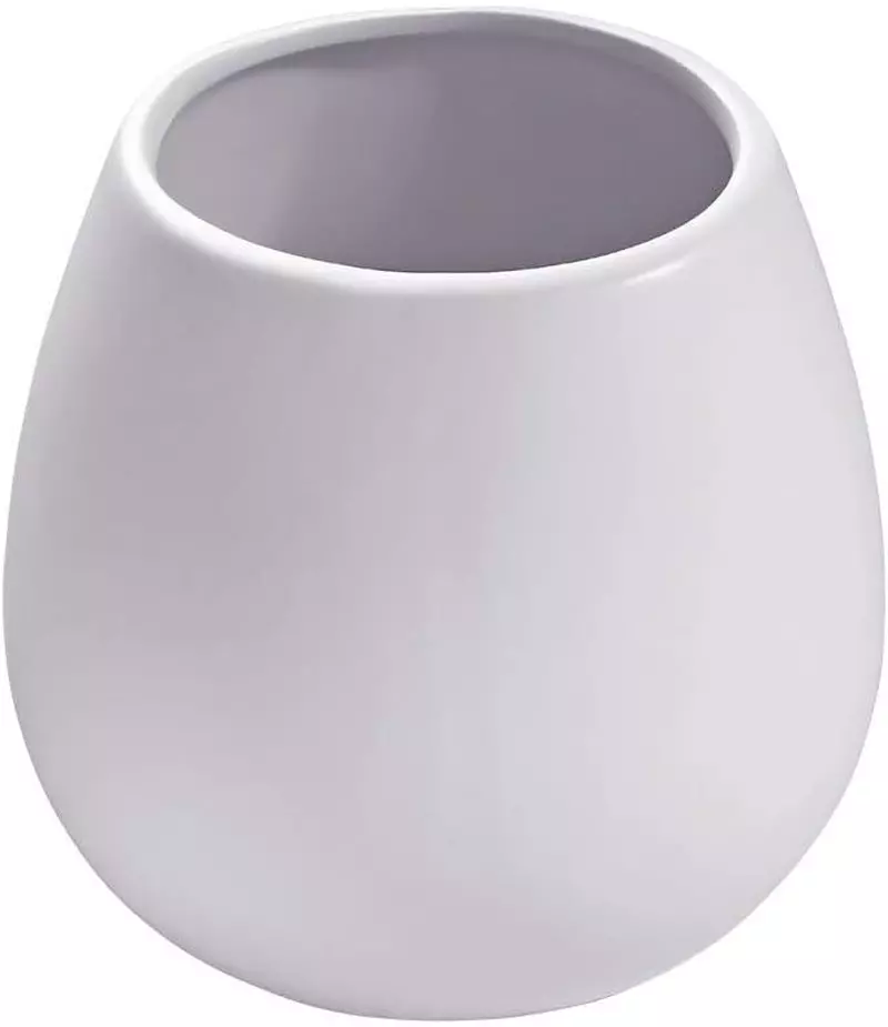 White Large Round Wall Planter - Vertical Gardening by Arcadia 6.2" tall