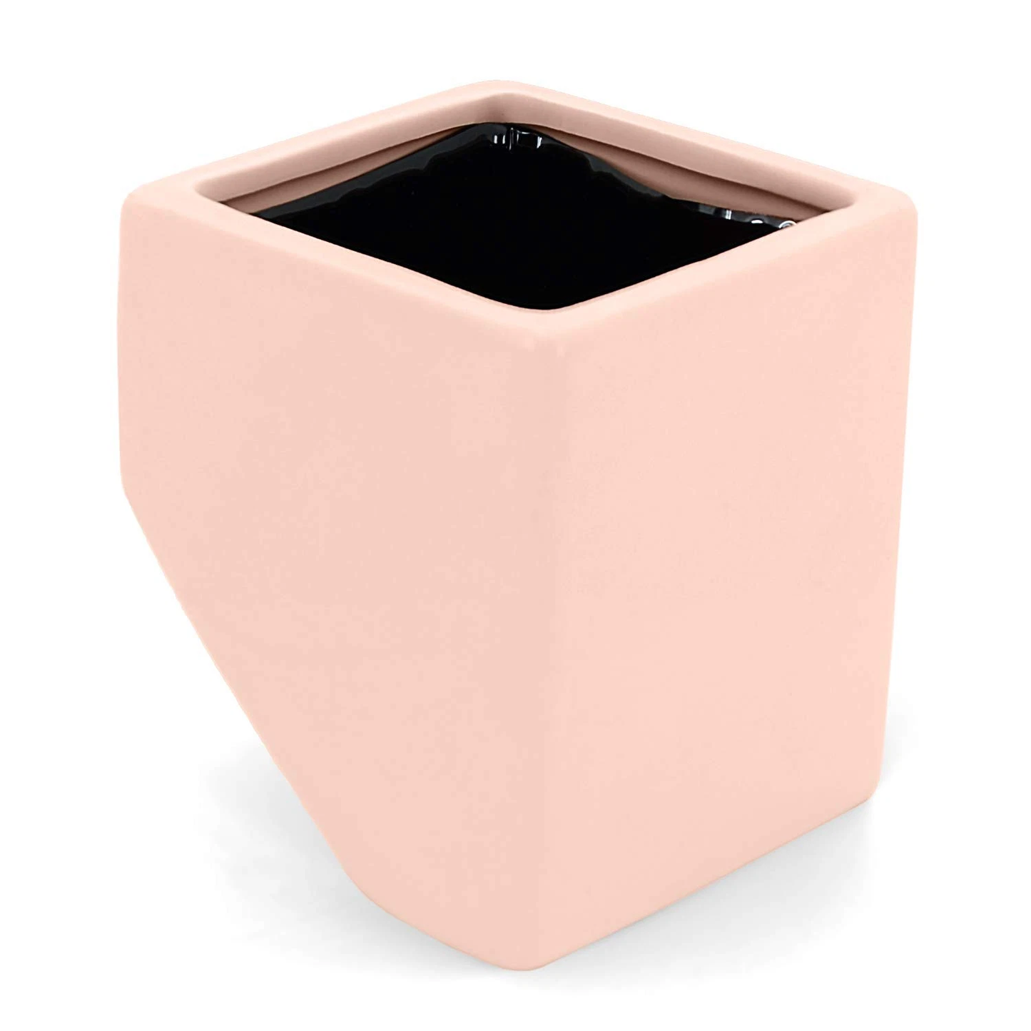 Cube Wall Planter - Coral Pink - New in Box - Arcadia Garden Products 4" tall cube