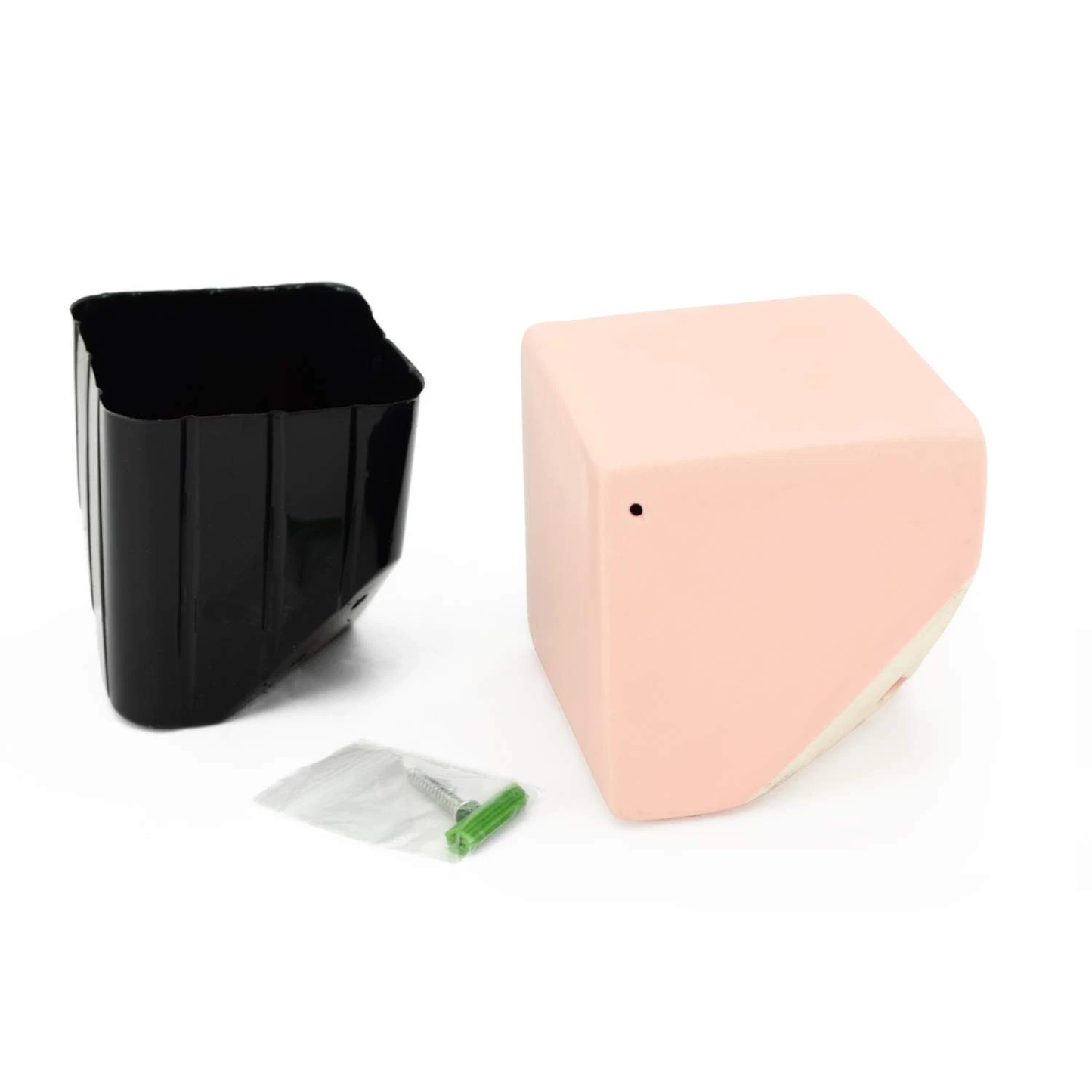 Cube Wall Planter - Coral Pink - New in Box - Arcadia Garden Products 4" tall cube