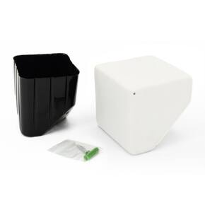 Cube Wall Planter - White - New In Box - Arcadia Garden Products 4" tall cube