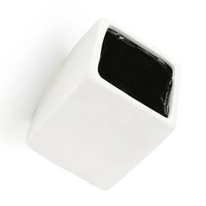 Cube Wall Planter - White - New In Box - Arcadia Garden Products 4" tall cube