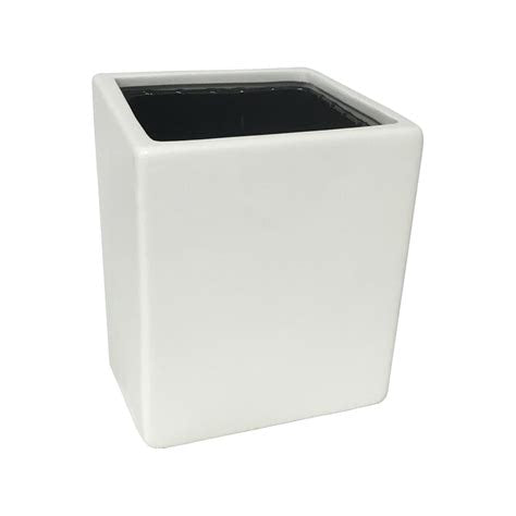 Cube Wall Planter - White - New In Box - Arcadia Garden Products 4" tall cube