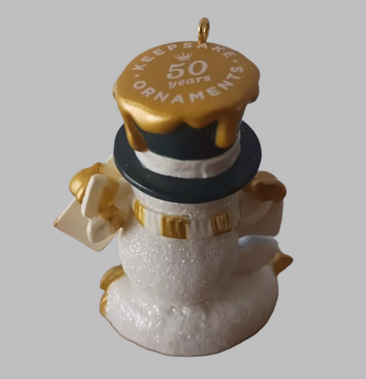 50 Sweet Years - Snowman Hallmark Keepsake Ornament Special Edition 2023