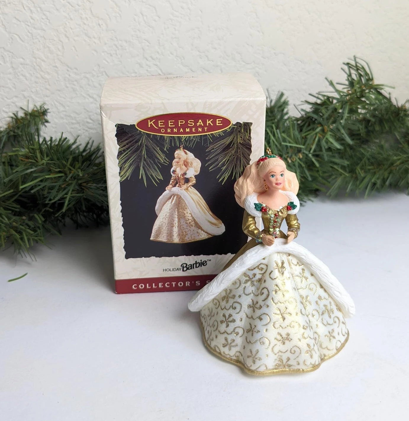 Vintage 1994 Holiday Barbie Christmas Ornament