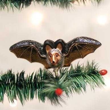 Old World Christmas Bat Glass Tree Ornament – Vintage Halloween & Nature Collector Ornament