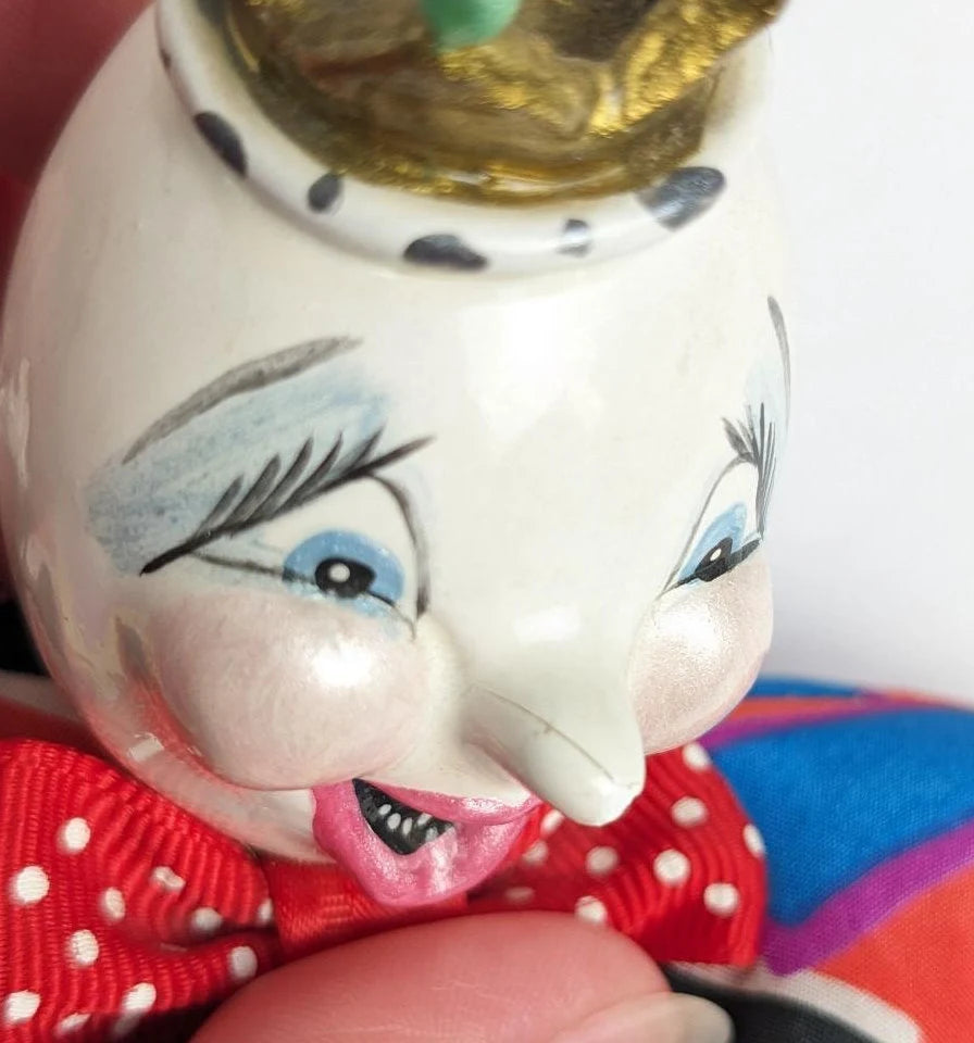 Art Beanbag Clown Doll with Crown