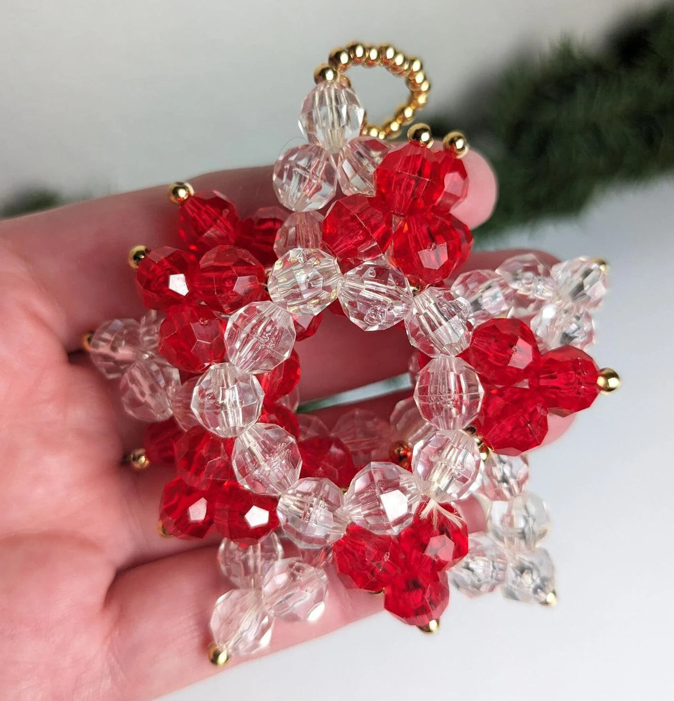 Vintage Handmade Beaded Ornaments