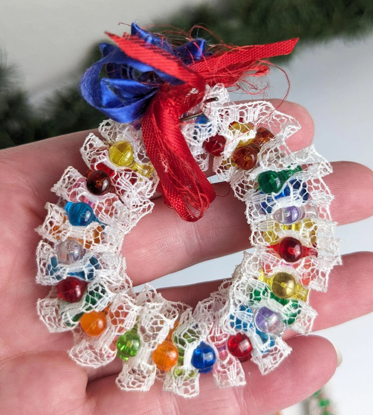 Vintage Handmade Beaded Ornaments