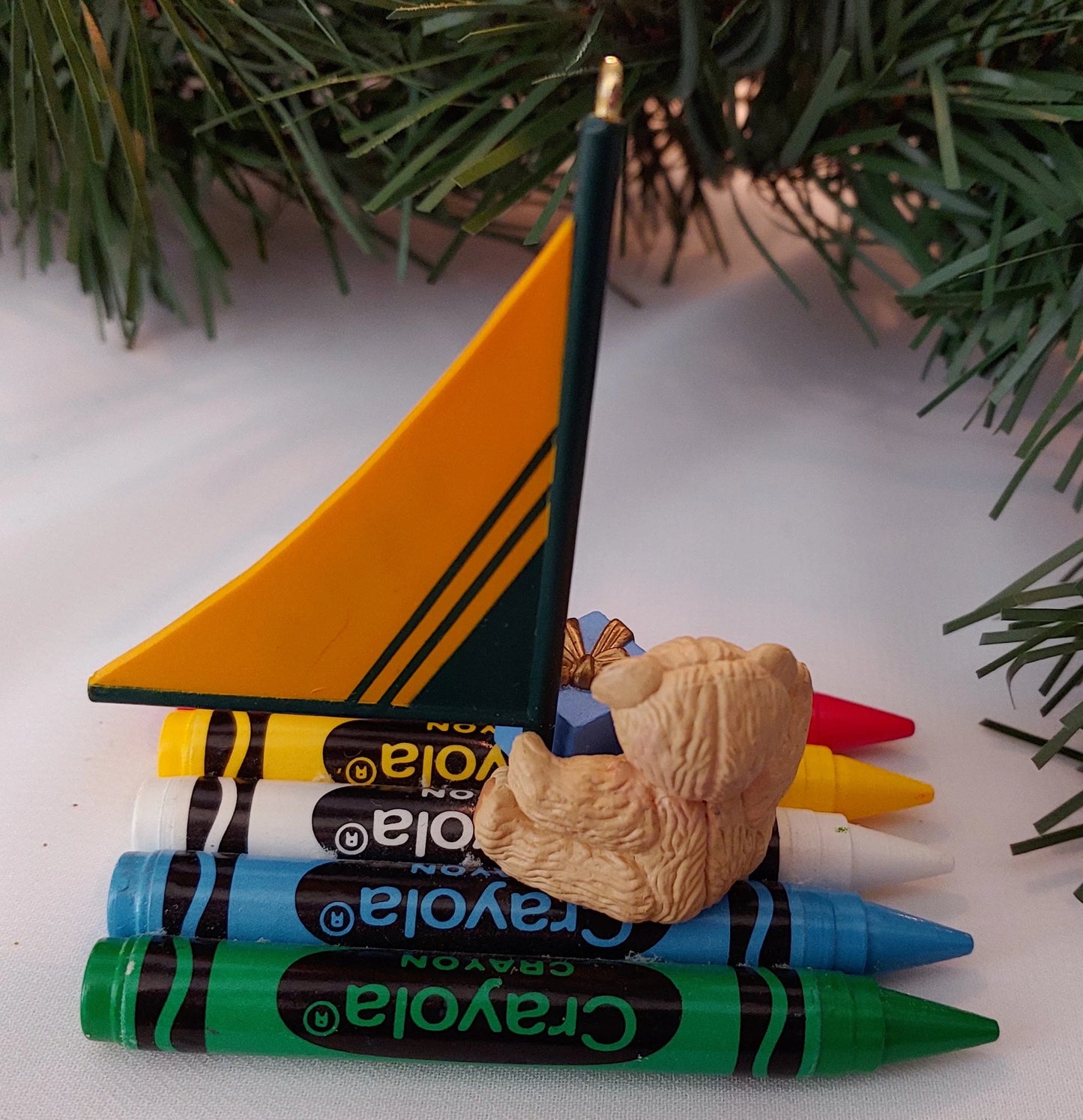 Bright Journeys Sailboat Christmas Ornament 1989