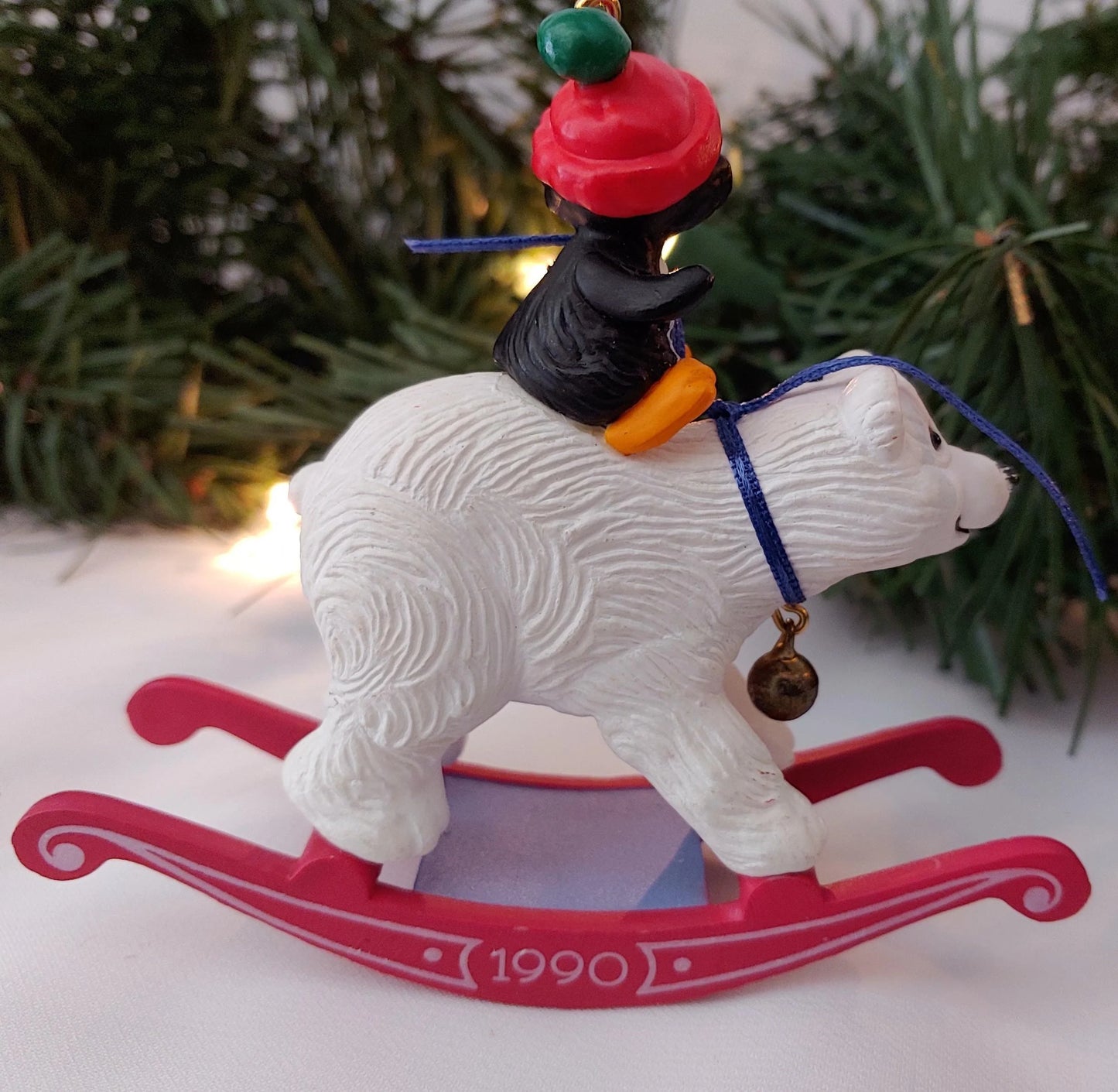 Hallmark 1990 Bearback Rider Christmas Ornament