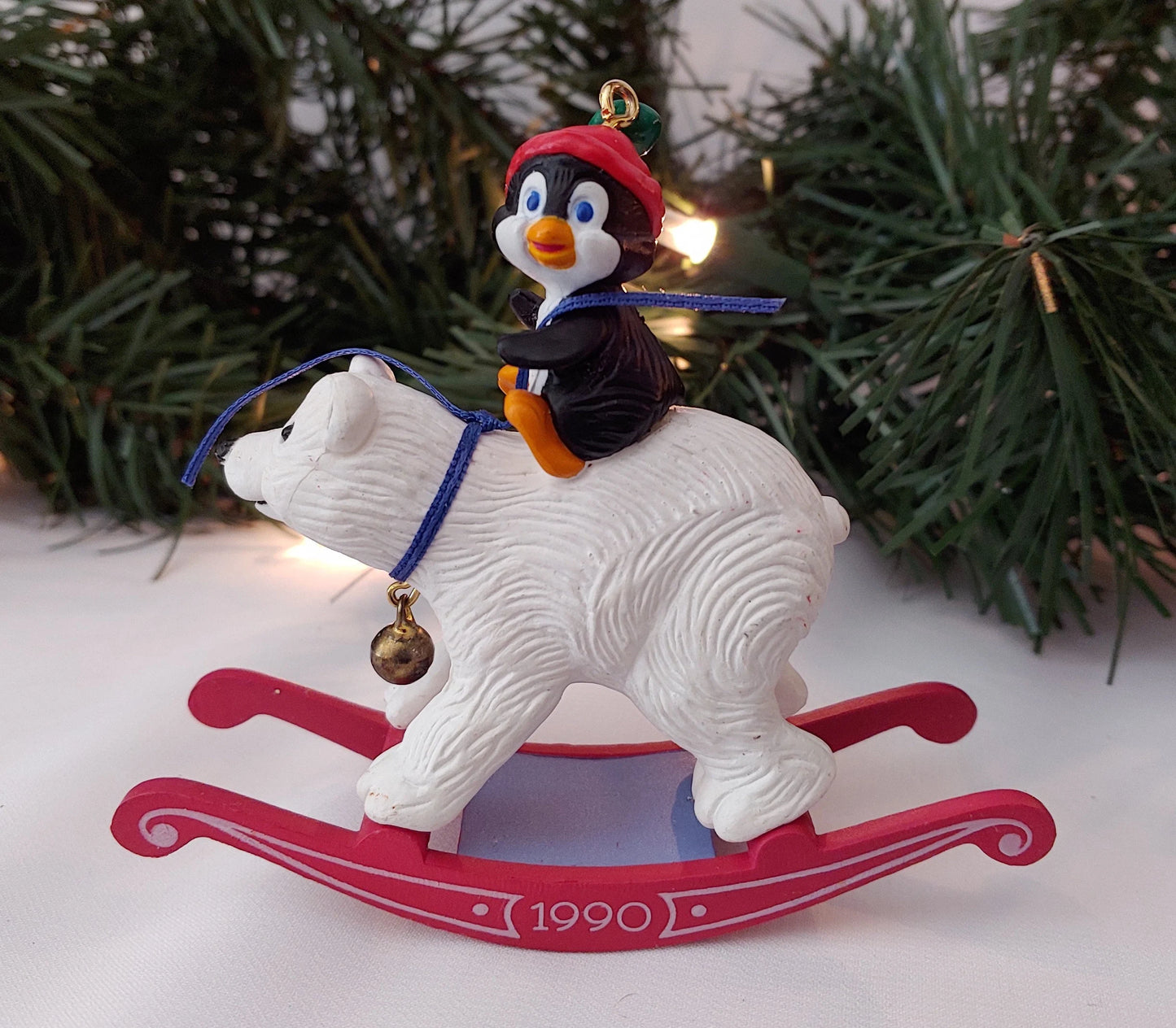 Hallmark 1990 Bearback Rider Christmas Ornament