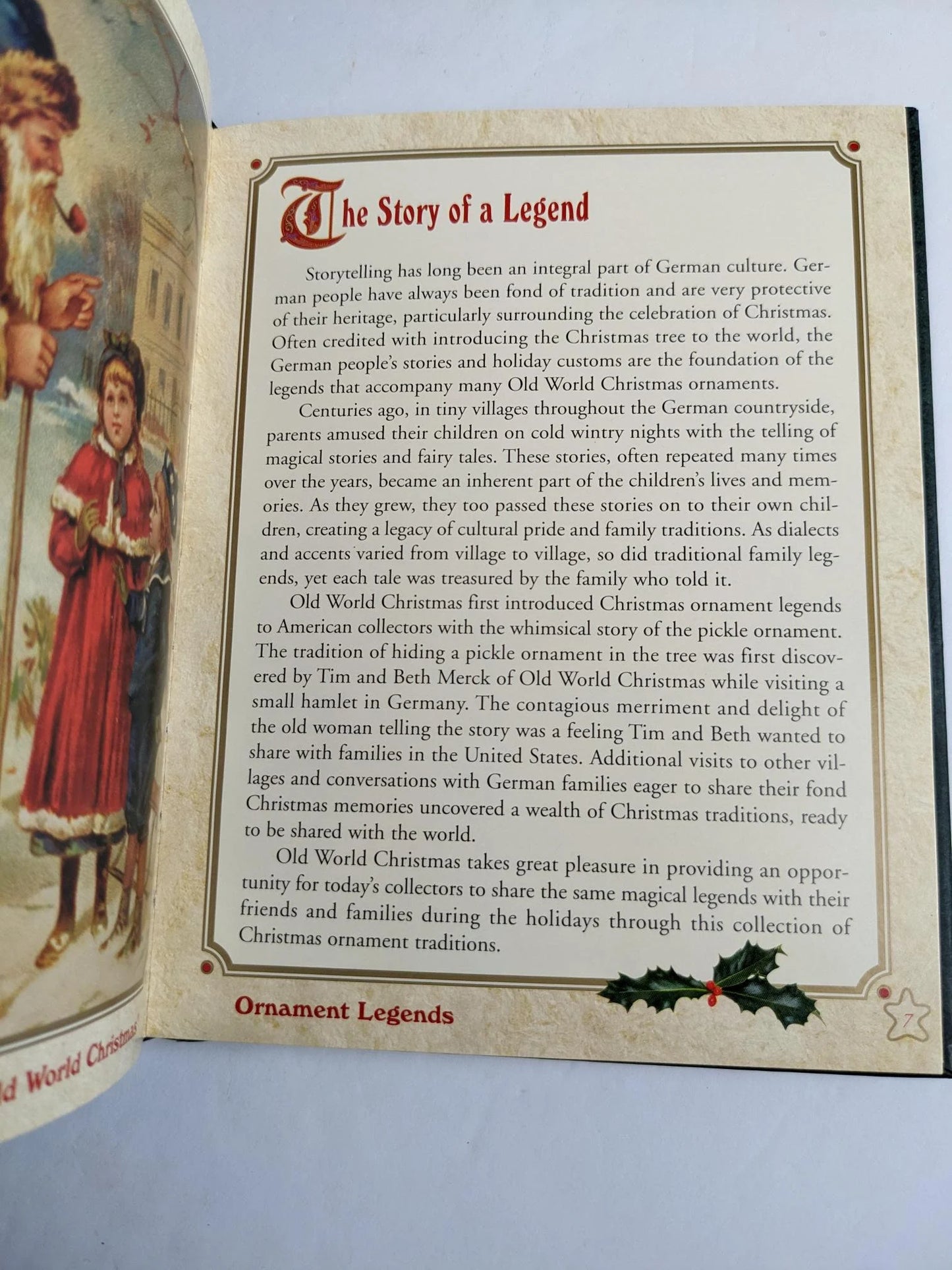 Old World Christmas Ornament Legends Book