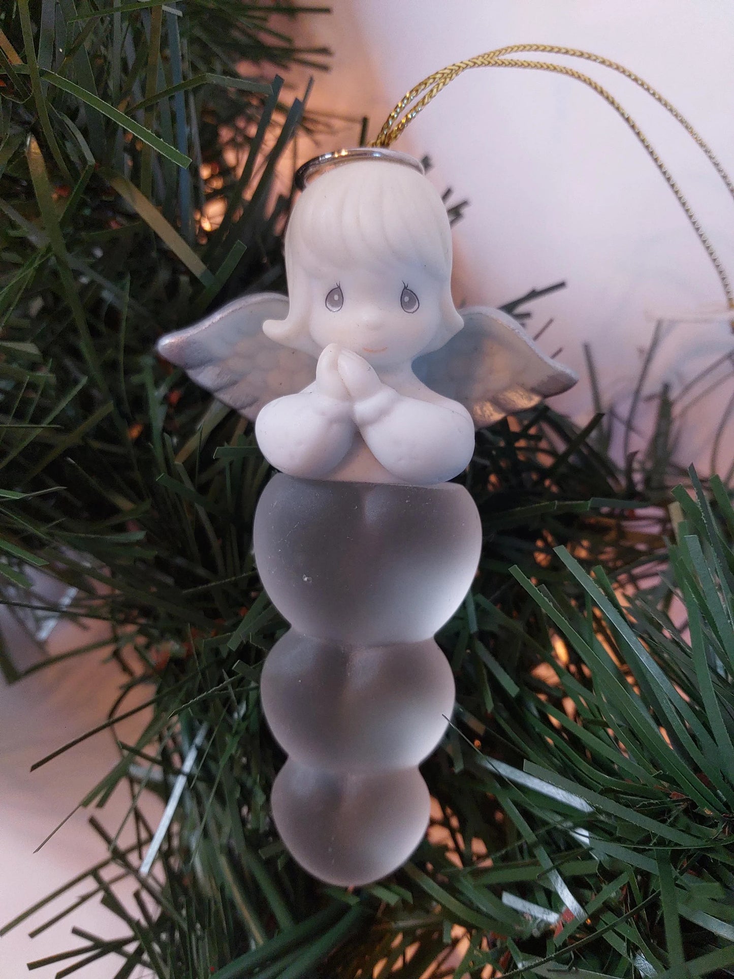 1999 Precious Moments Angel Icicle Christmas Ornament