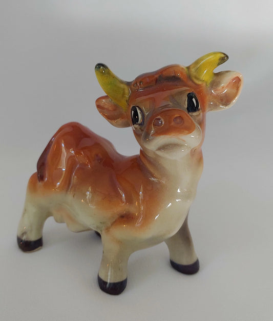 Vintage Bull Salt Shaker Made in Japan