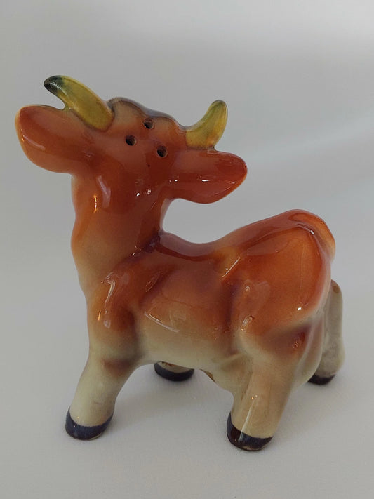 Vintage Bull Salt Shaker Made in Japan