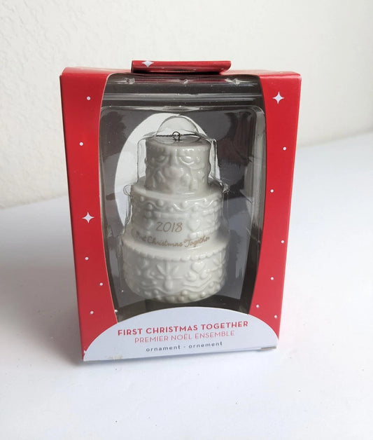 2018 Our First Christmas Together Wedding Cake Ornament
