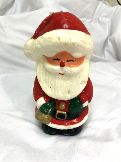 Vintage Santa Candle