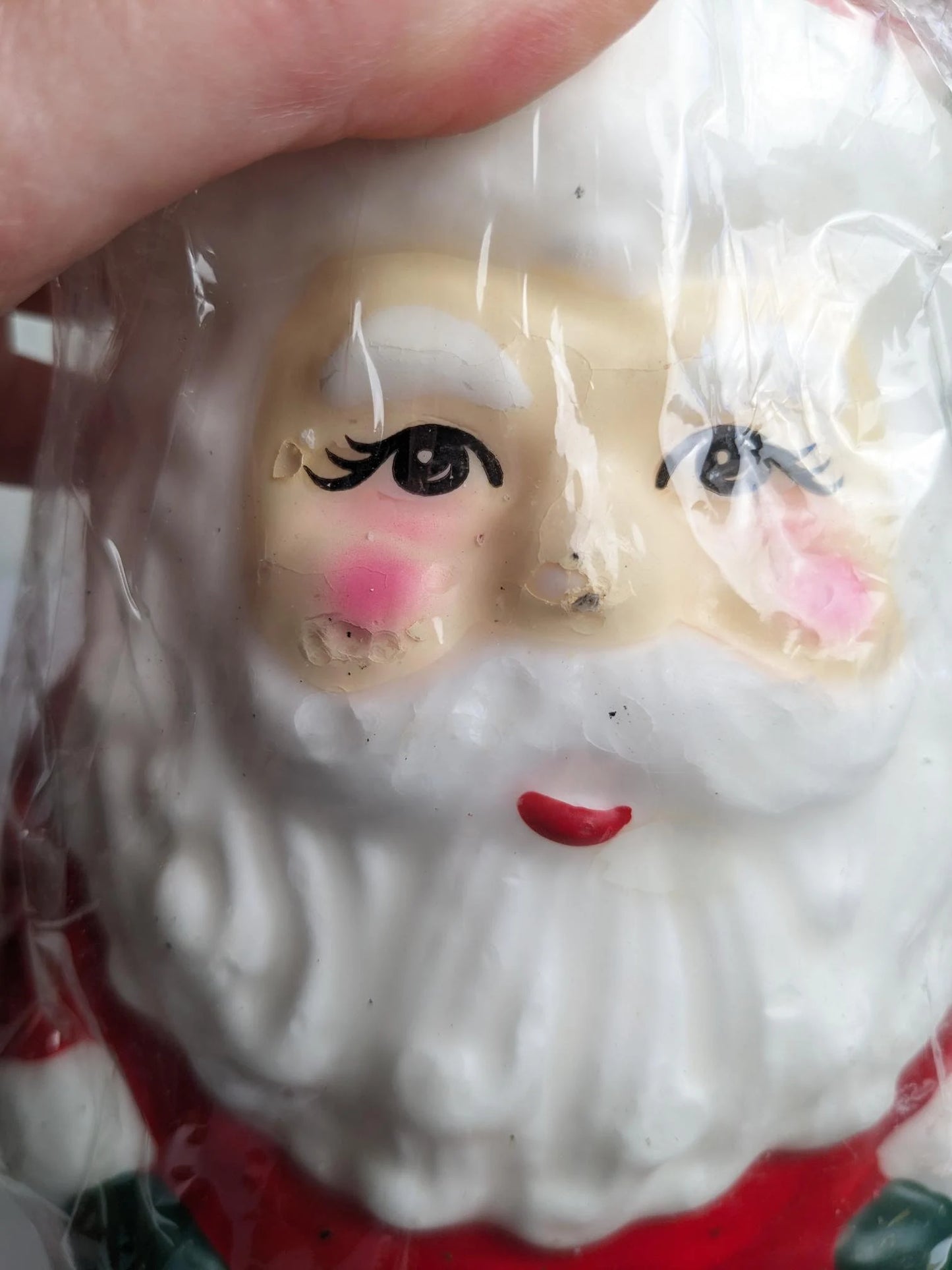 Large Vintage Santa Novelty Christmas Candle