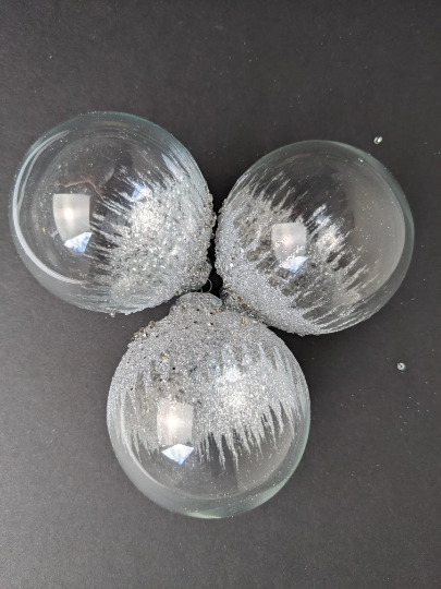 Snowcapped Christmas Ornaments