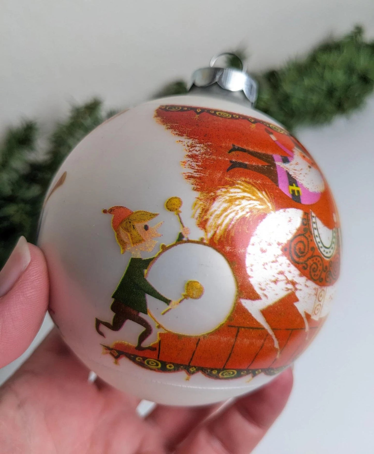 Carousel Santa Christmas Ornament