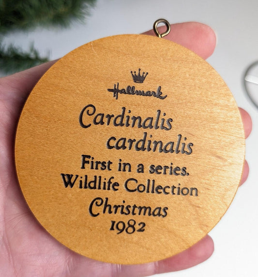 Vintage 1982 Hallmark Wildlife Collection Cardinal Christmas Ornament