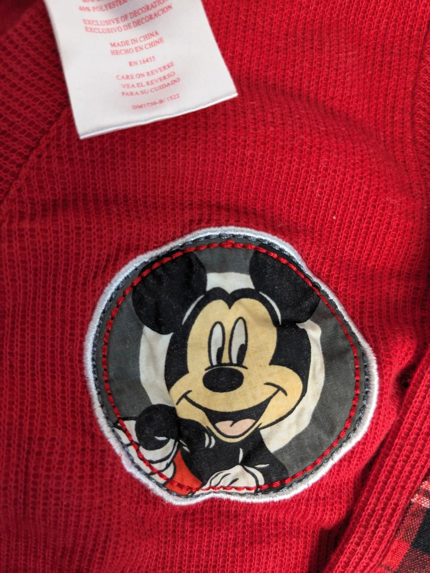 Vintage Childs Mickey Mouse Button Down Cardigan 24 Months