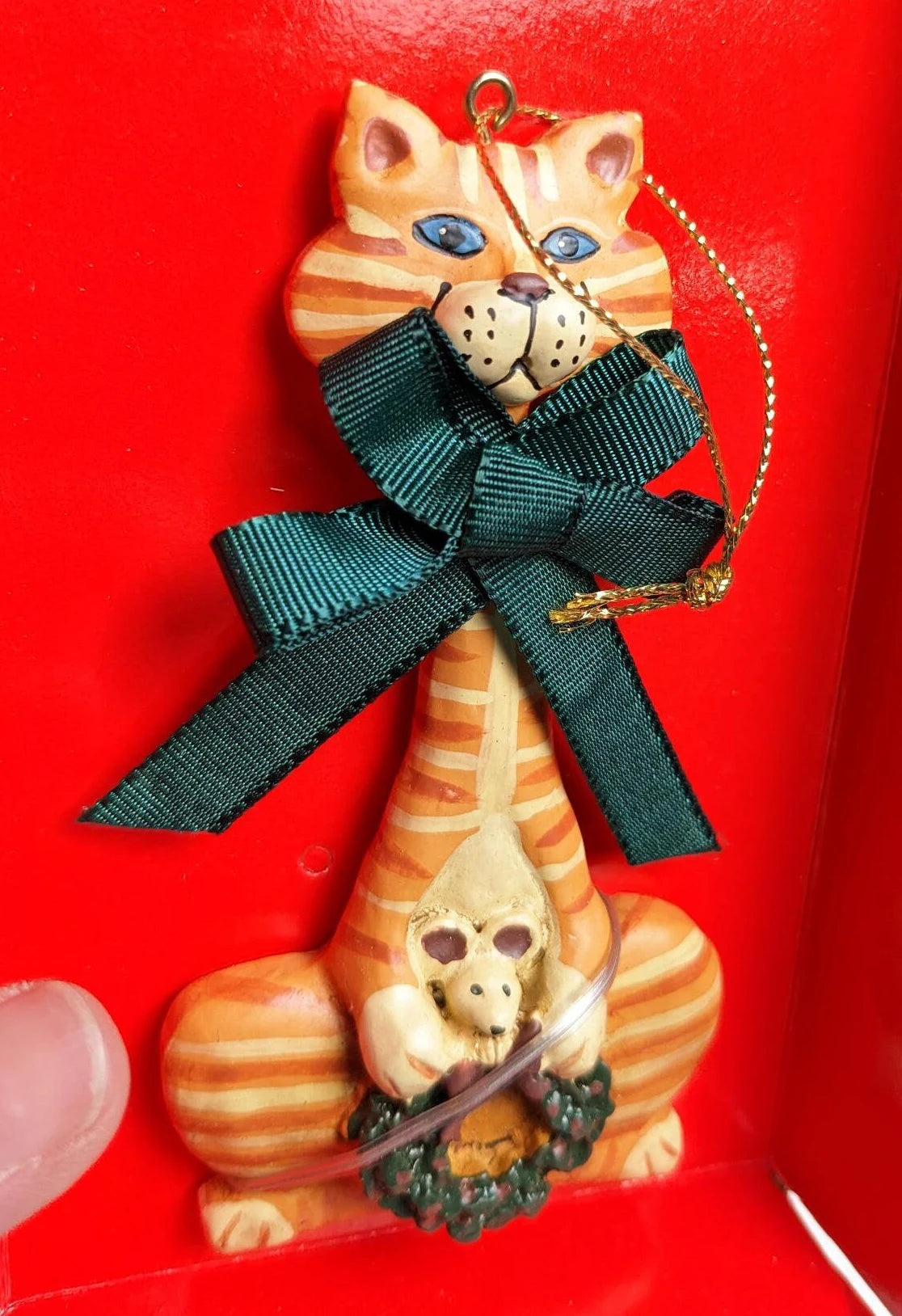 Vintage Kurt S. Adler Cat and Mouse Ornament