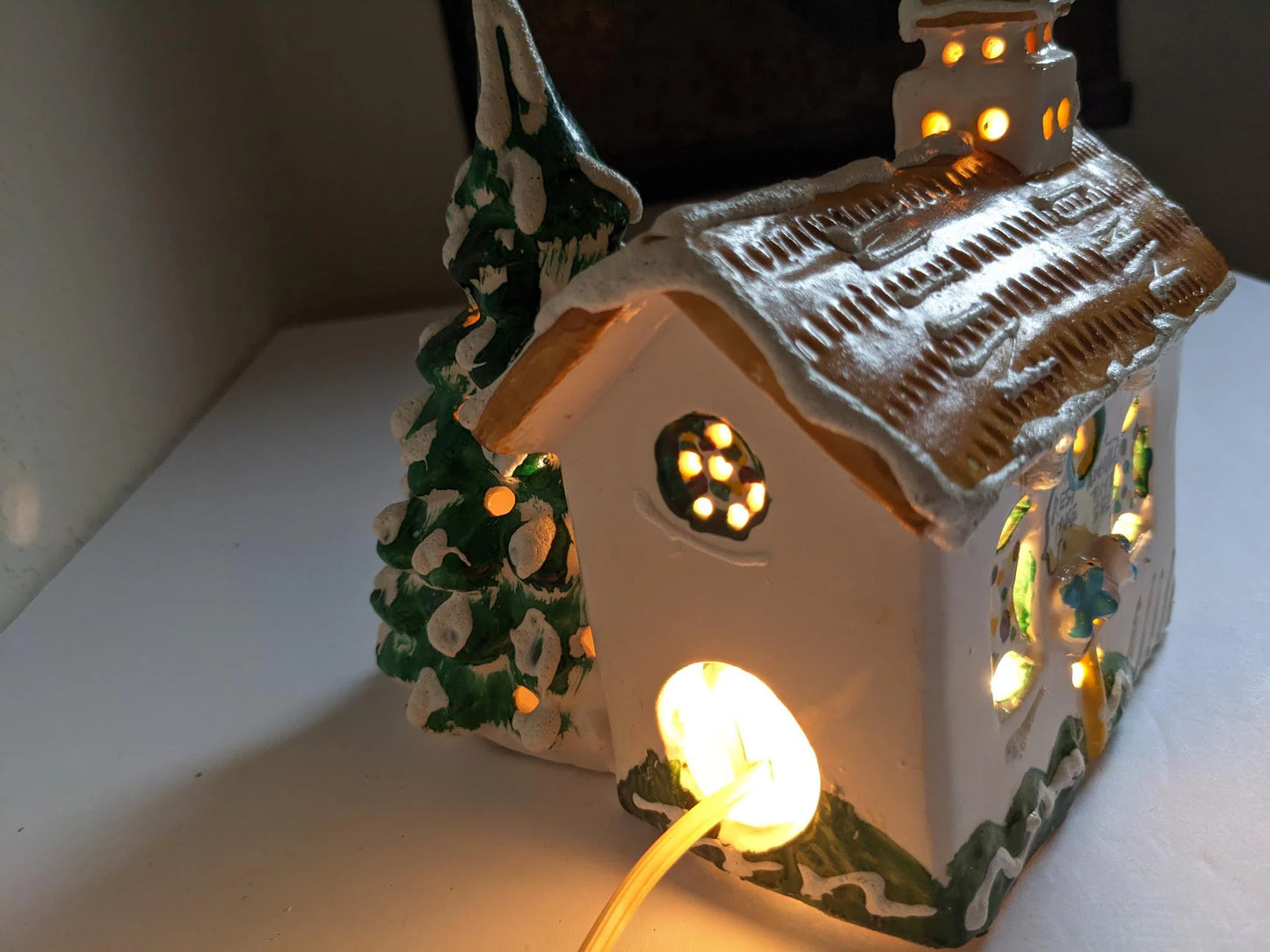 Vintage Light Up Christmas Wayside Chapel