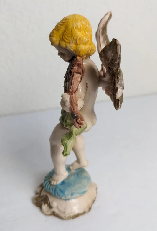 Vintage Cherub Angel with Violin Ornament