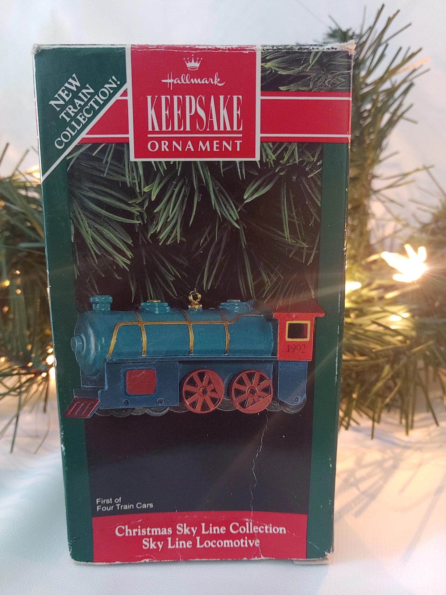 Hallmark 1992 Sky Line Locomotive Christmas Ornament