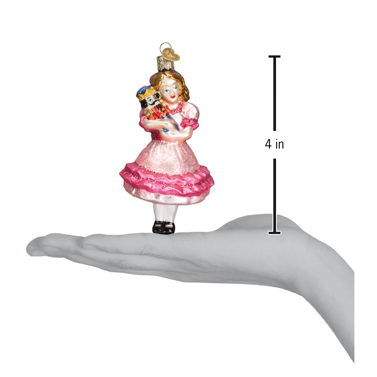 Clara from The Nutcracker Ballet - Blown Glass Tree Ornament by Old World Christmas