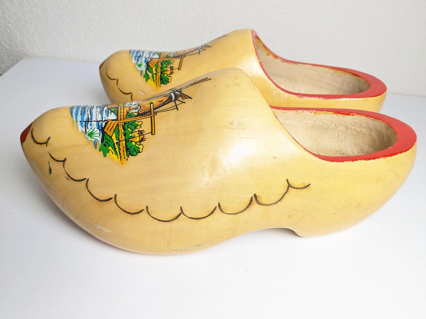 Vintage Souvenir Holland Wood Clogs