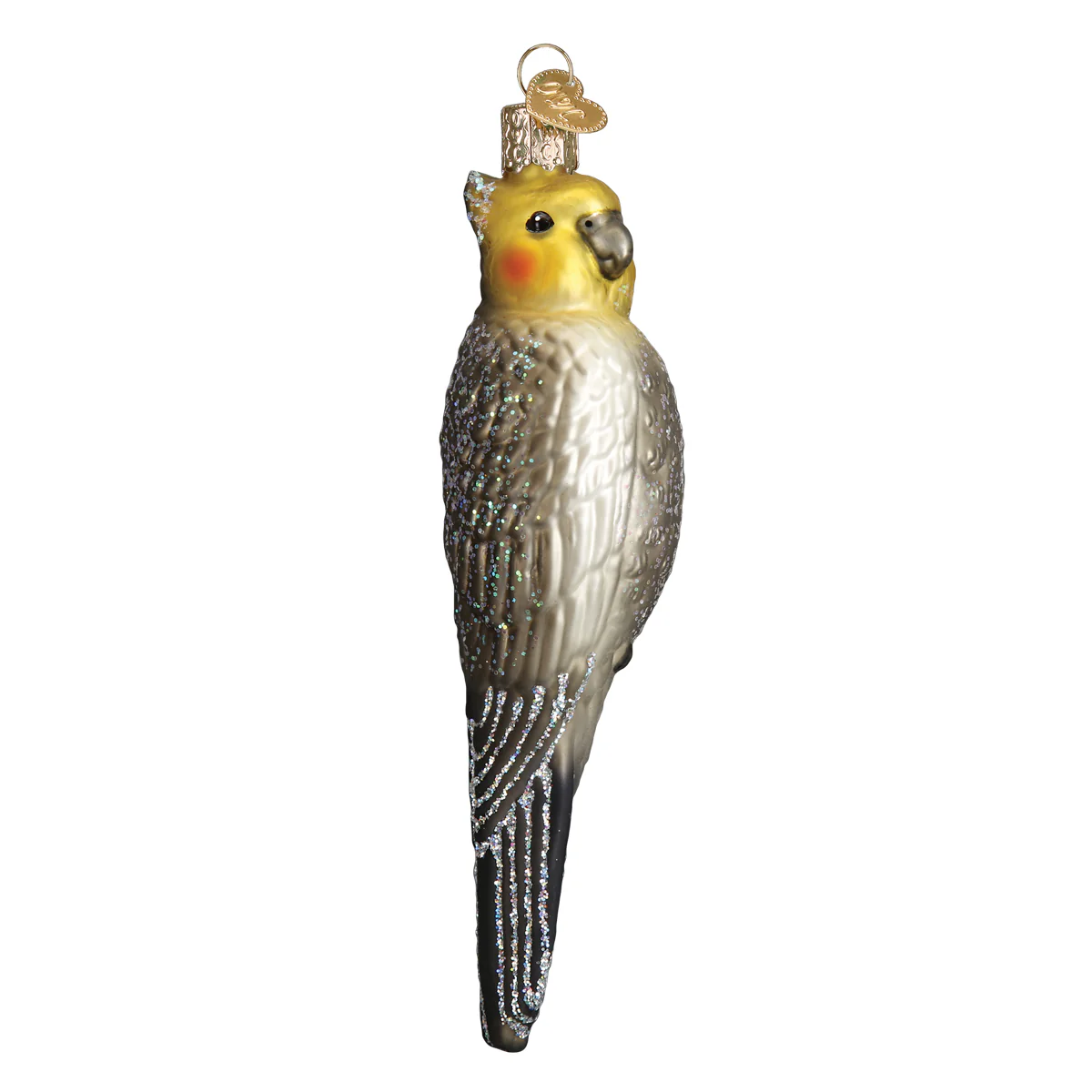 Cockatiel Bird Blown Glass Tree Ornament by Old World Christmas