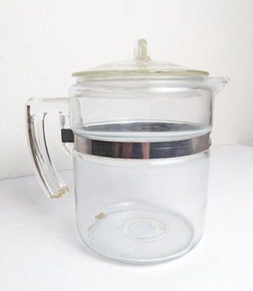 Vintage Pyrex Coffee Stove Top Coffee Pot