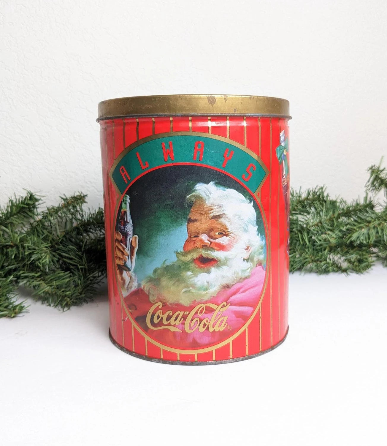 Always Coca Cola Santa Claus Christmas Tin