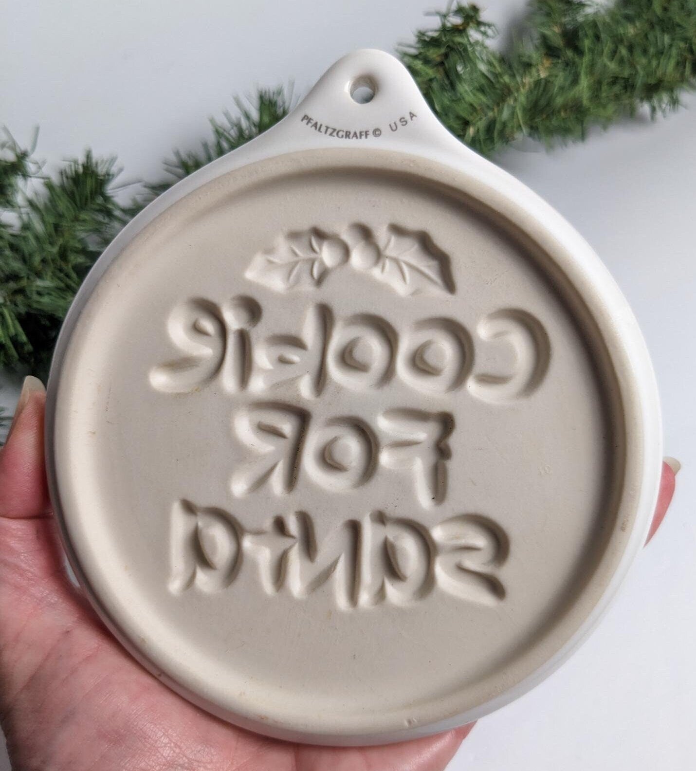 Vintage Pfaltzgraff Santa Claus Cookie Mold