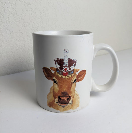 Let Me Adjust My Crown Cow Mug