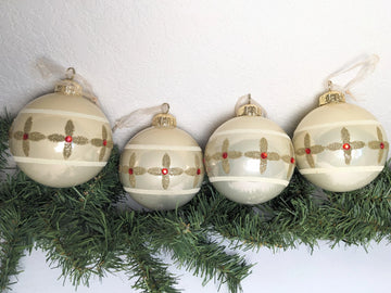 Vintage Large Micro Bead Ornaments