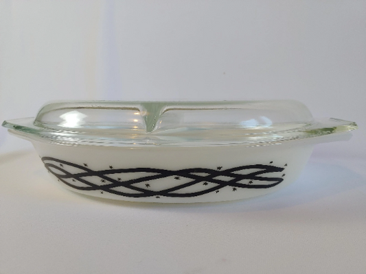 Pyrex Divided Casserole Dish with Lid