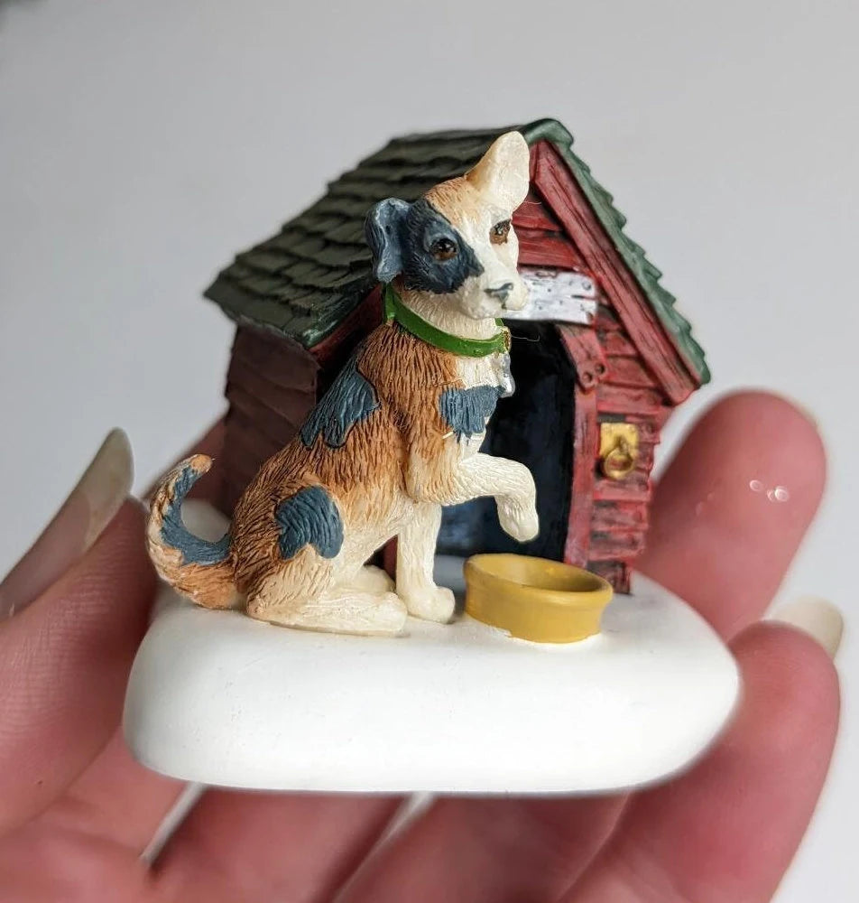 Vintage 1999 Dept 56 Village Cat and Dog Accessories