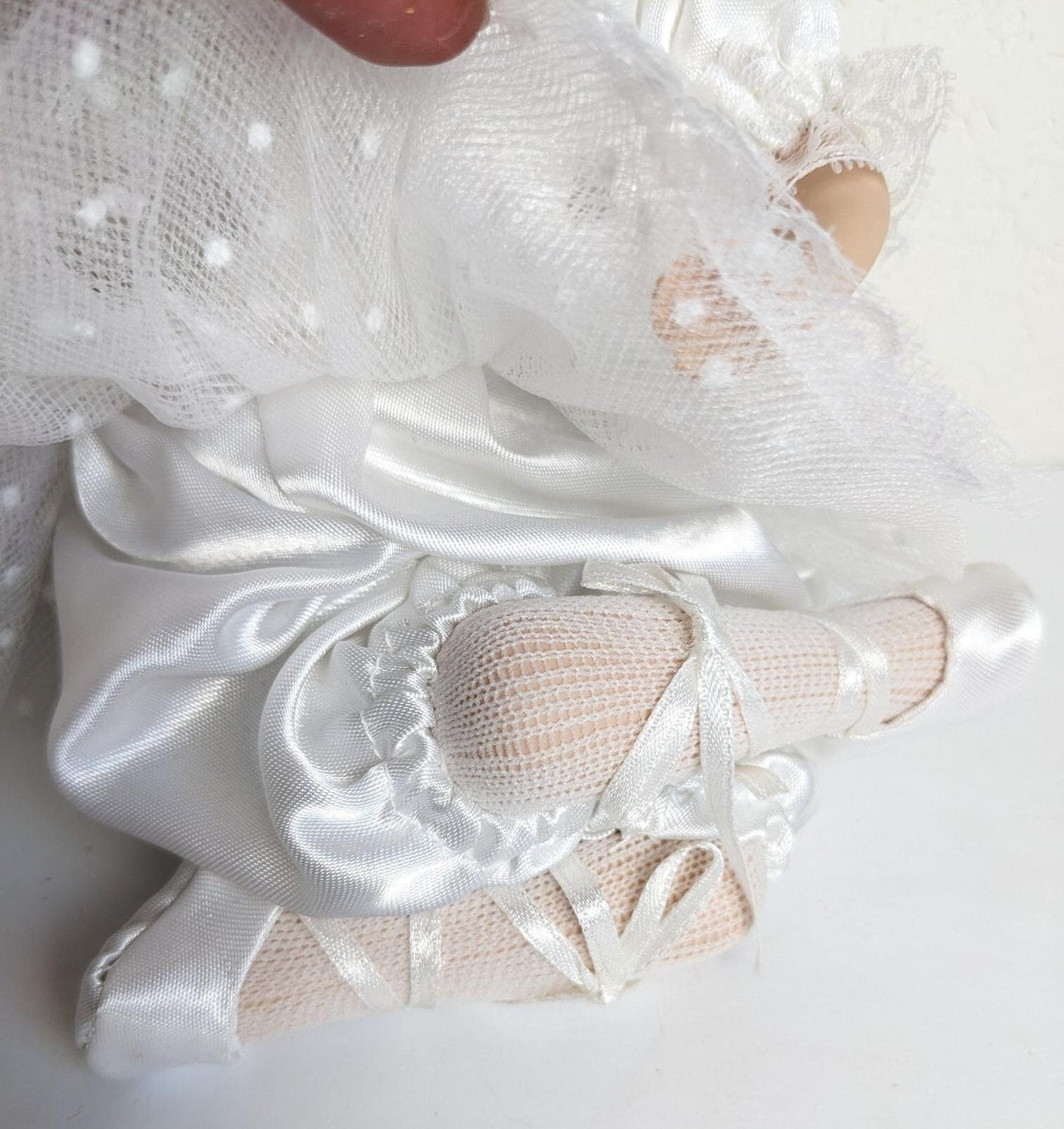Porcelain Ballerina Cross Legged Doll Collectible