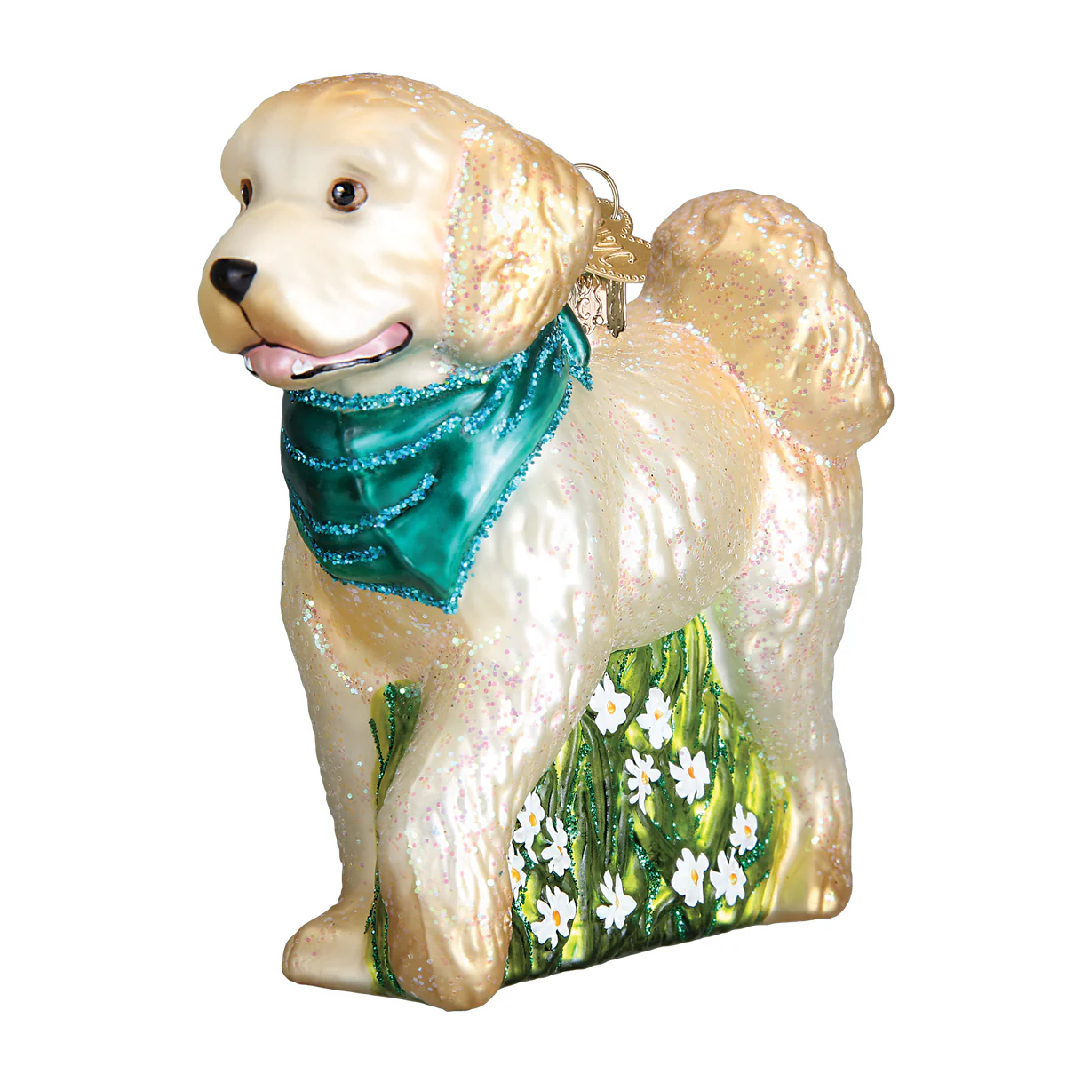 Doodle Dog Puppy - Blown Glass Tree Ornament by Old World Christmas