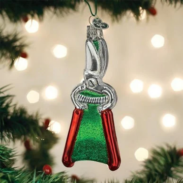 Garden Pruners Pruning Shears Blown Glass Tree Ornament by Old World Christmas